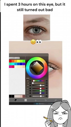 Realistic Eye Drawing in Ibis Paint X – Full Shading Tutorial