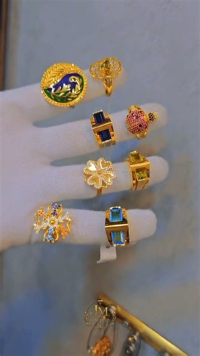 Multiple Rings💍🌹💝Sovereign Gemstone Rings ✨ Gold ❤ Statement Ring 💍 Collection 2026 💎 Pure Luxury 💖✨