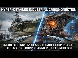 Inside the Nimitz-Class Assault Ship Plant – The Marine Corps Carrier (Full Process)