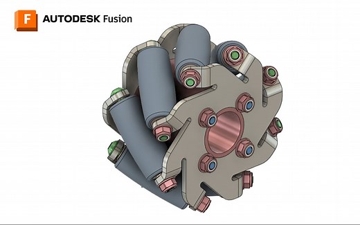 #79 麦克纳姆轮 建模/钣金/装配【Fusion 教程】