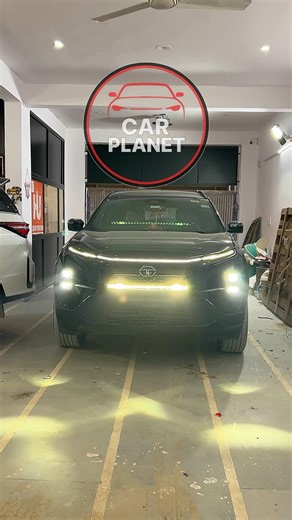 Harrier Facelift Headlight Upgrade 🔥 Projector + Fog + Lightbar | Night Visibility Test
