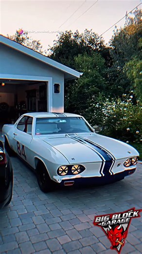 Big Block Garage™ on Instagram: "Born from Don Yenko’s vision of a Corvair that could dominate SCCA racing, the 1965-1969 Yenko Stinger was a factory-hotrodded turbocharged beast with up to 240 horsepower and a rear-mounted flat-six that howled like a banshee. With its signature white paint, blue stripes, and aggressive handling upgrades, the Stinger turned GM’s quirky compact into a track-day terror and a cult classic. #bigblockgarage #yenkostinger chevroletcorvair #chevrolet #automotive"