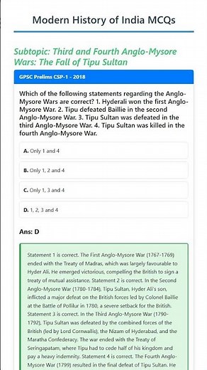 Third and Fourth Anglo-Mysore Wars: The Fall of Tipu Sultan