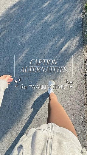 121K views · 1.3K reactions | ️Caption Alternatives for “WALKING TIME” ‍♀️ Save this for later #travelblogger #TravelGoals #walking #walkingexercise #walkingforhealth #caption | Worthy Finds | Facebook