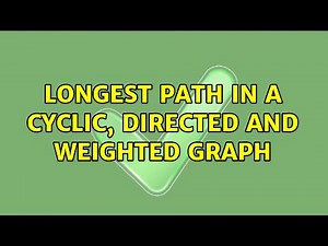 Longest path in a cyclic, directed and weighted graph