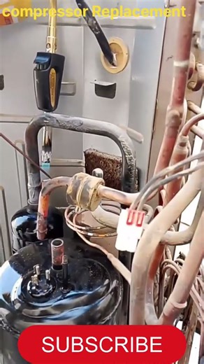 Air. condition compressor Replace# Replace New compressor