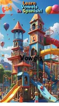 Learn Spanish Vowels for Kids | A E I O U with Fun 3D Animation and Narration #spanishlearning