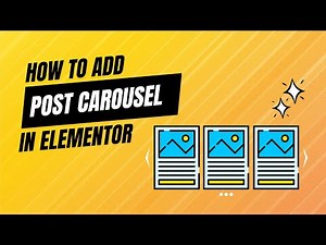 How to add a blog post carousel or slider in Elementor WordPress using loop item