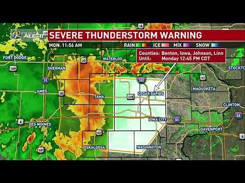 8-10-2020 KCRG-TV Cedar Rapids Midwest Derecho Coverage