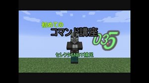 【セレクタ等補足編】初めてのコマンド講座03.5【Minecraft1.11.2】