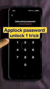 Forgot AppLock privacy password, how to unlock it? How to unlock AppLock password