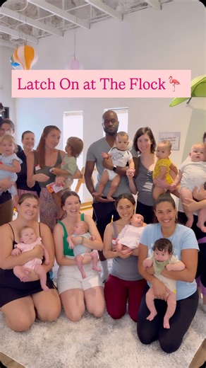 Madeleine Fay on Instagram: "Yesterday was the first time I left the house (besides going to the chiro or a dr appointment) and I went to the LATCH ON event at The Flock!! My breastfeeding journey has been so challenging - dealing with clogged ducts, tongue/ lip ties, engorgement, cracked nipples, and nipples shields. I feel so encouraged after getting to meet other local breastfeeding mamas! The Flock is a safe space to feed, connect, and celebrate! 🦩 @healthystartsarasota Mommy&Me workout: @r