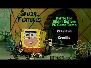 SpongeBob Goes Prehistoric DVD Menu Walkthrough