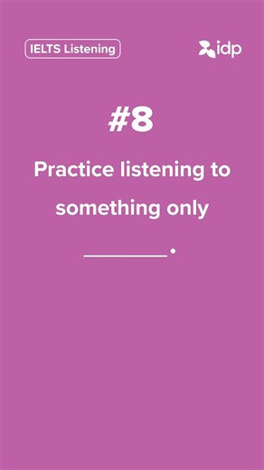 ✨ IELTS Listening Tip Tuesday ✨ Train your ears for test day! 🎧 Practice listening to audio only once — just like in the real IELTS test. This helps you stay focused and catch key information the first time. 💪 #IELTSTips #IELTSListening #IELTSbyIDP #IELTSPrep #StudySmart | IELTS by IDP