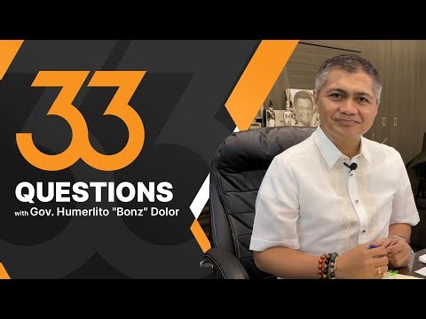 33 Questions with Governor Bonz Dolor of Oriental Mindoro