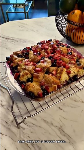 Homemade Berry Bread Pudding (recipe included)