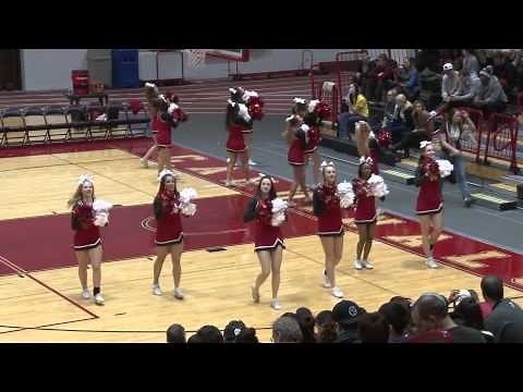 NCC Cheerleaders 2015 - Jan 28 basketball game cheer routine North Central College