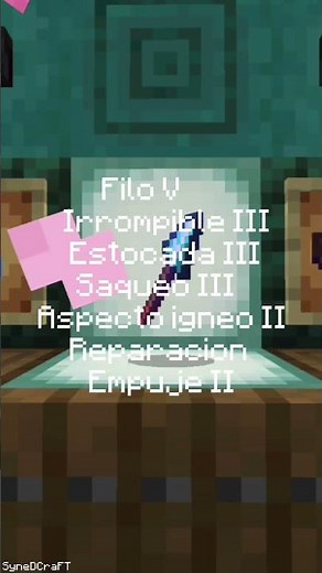 Mejores encantamientos de Lanza #minecraft #synedcraft #minecraftbuilding #humor
