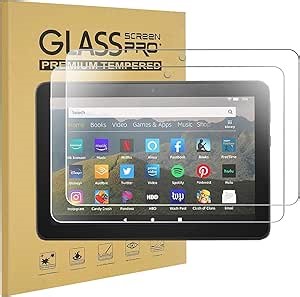 KEANBOLL 2 Pack Tempered Glass Screen Protector for All-New Amazon Fire 7 Tablet 7-inch (12th Generation, 2022 Released)[2.5D Radian] Anti-Explosion Glass Screen Protector