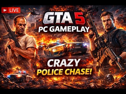 GTA 5 LIVE 🔥 Non-Stop Police Chase Challenge!
