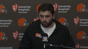 Baker Mayfield Postgame Press Conference vs. Raiders