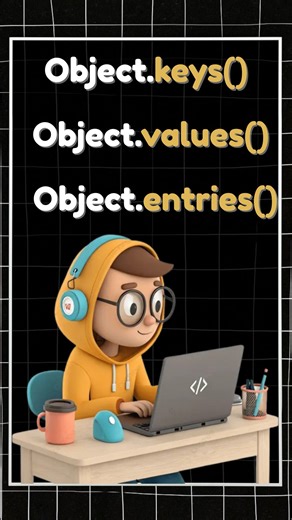 The coding monk on Instagram: "Learn how to easily loop through objects in JavaScript using 👉 Object.keys() — get all property names 👉 Object.values() — get all property values 👉 Object.entries() — get both in pairs These methods are super useful when working with JSON, APIs, or dynamic data in JavaScript. #javascript #coding #webdevelopment #frontend #jsdeveloper #javascript #js #webdev #coding #frontend #learnjavascript #programming #object #developer #shorts #reels #jsdeveloper #frontendti