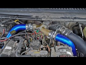7.3 L Powerstroke Gets New INTERCOOLER Charge Pipes! Increase In Boost!? $1000 truck Build Challenge