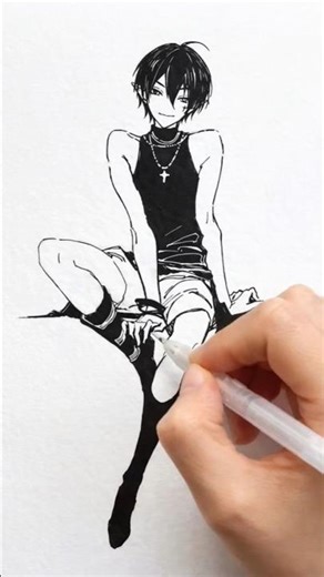 This Nagumo Drawing Is TOO SMOOTH 😳 ​#Nagumo #SakamotoDays #TheOrder #TakumiKitamura #MangaArt