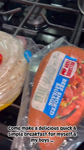 Quick simple breakfast this morning… #scrambledeggs with Cheese #sausage & warmed tortillas  #thankful for this meal ️ | Miguel Franco | Facebook