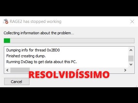 Rage 2 has stopped working - RESOLVA ISSO DE UMA VEZ POR TODAS!!!