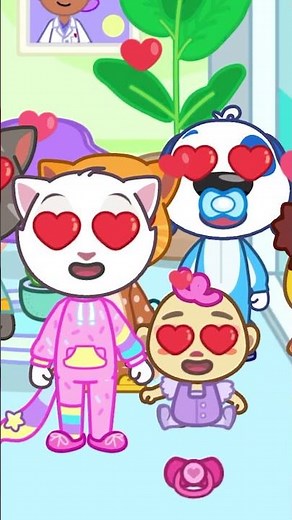 Baby Tom and Angela go to the doctor 🩺👶🍼 #TalkingTomFriendsWorld #Babies