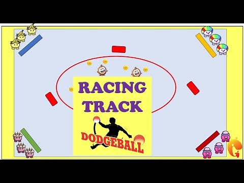 Dodgeball PE Game for kids | PhysedGames | Physed | RACING TRACK DODGEBALL ‪@thegamesgurus‬ ​