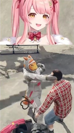 Runrun gets beaten up mercilessly and heartlessly #vtuber #clip #merunlive #morirunrun #stgura #g...