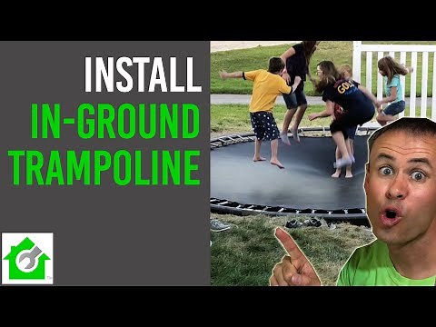Install Trampoline Underground (Bury Trampoline In-Ground)