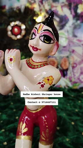 kanha ka shringar ❤️ #krishna #krishnastatus #krishnabhajan #krishnalove #krishnabhakti