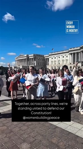 Every Woman is Worthy® on Instagram: "🇺🇸 Women Building Peace is a women-led nonprofit redefining what civic engagement can look like by making advocacy human, creative, and accessible to everyday people. Their work reminds us that you don’t need a title, a platform, or a policy background to participate in democracy. Your voice already matters. Two of their most powerful initiatives bring that belief to life: 🧵 Peace Quilting: Rooted in generations of women’s storytelling and collective care