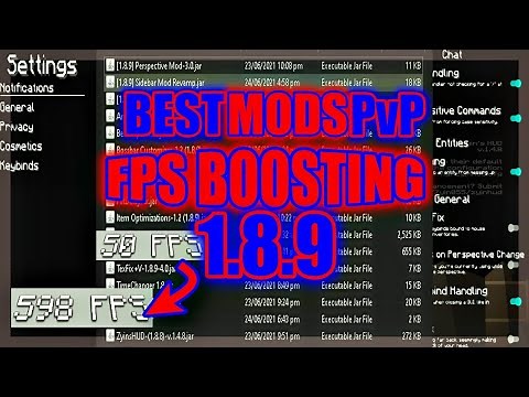 Best MODS for PvP 1.8.9 (FPS BOOST)