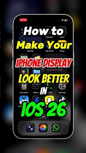 How to Make Your iPhone Display Look Incredible in iOS 26! 🔥