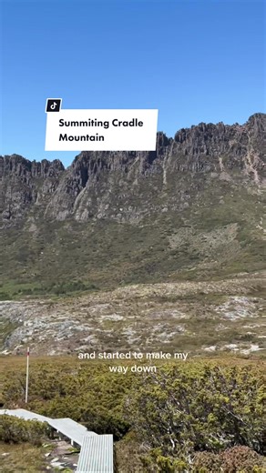 The first day of hiking in Cradle Mountain National Park #cradlemountain #cradlemountainsummit #cradlemountainnationalpark #cradlemountainlakes #tasmania #roadtriptasmania