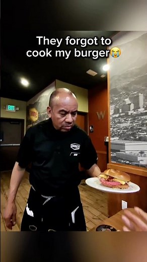 They Forgot To Cook My Burger😭