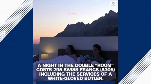 Outdoor hotel room has amazing views