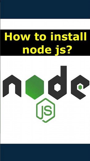 003 #nodejs - How to install node js?