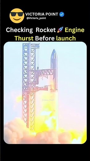 Rocket Engine Thurst Before launch 🚀 #shorts