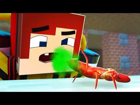 House Full of COCKROACHES! JJ's Funniest Farts! - Minecraft Animation