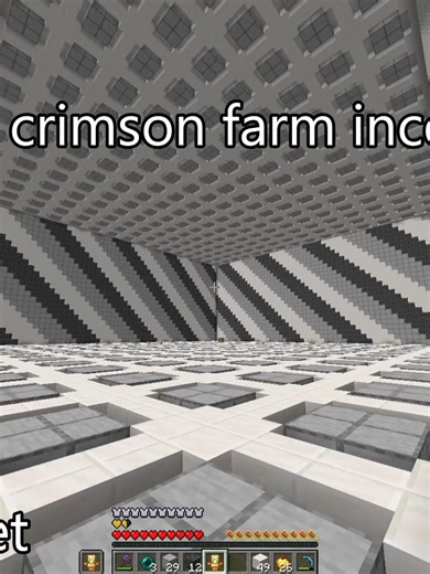 Exploring Huge Crimson Farm in Minecraft
