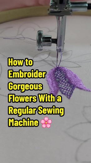 Embroidering Beautiful Flowers Using Your Sewing Machine