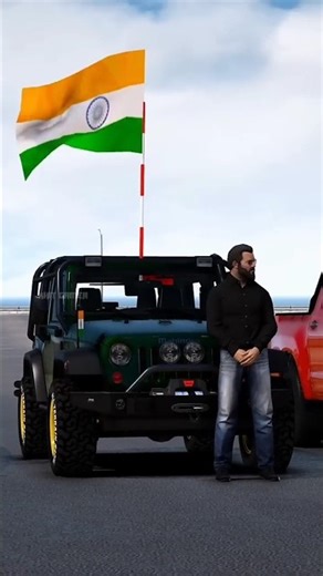 INDIAN THAR VS CHINA VS AMERICAN CAR WATER BRIDGE JUMP CHALLENGE #shortsvideo #gta5