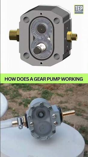 Gear Pump Working Animation 🔥#Engineering #GearPump #Animation #Shorts #innovation
