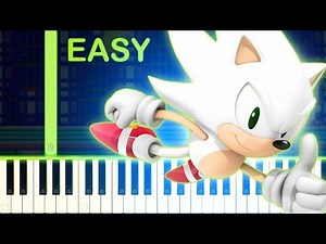 HYPER SONIC THEME - EASY Piano Tutorial