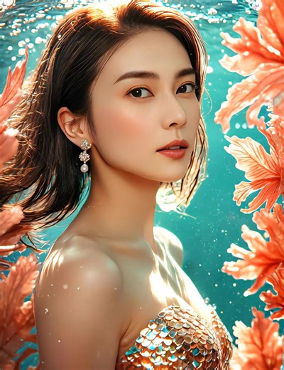 AIフィルターで作る美しいマーメイド